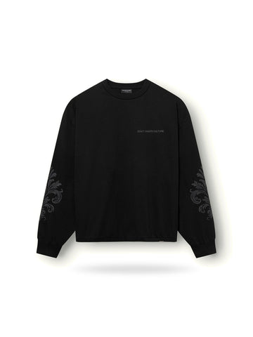 Dont Waste Culture Yorika Longsleeve1 - T-Shirt Uomo - Nero
