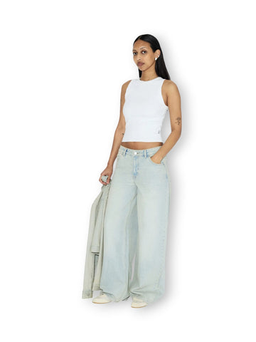 Dr.Denim Jeans Ary Stream Pale Vintage Worn - Jeans Donna - Denim