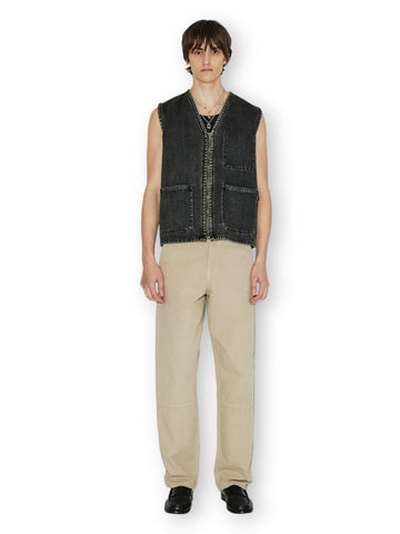 Dr.Denim Jacket Enver Worker Vest Aged Black - Capospalla Uomo - Nero