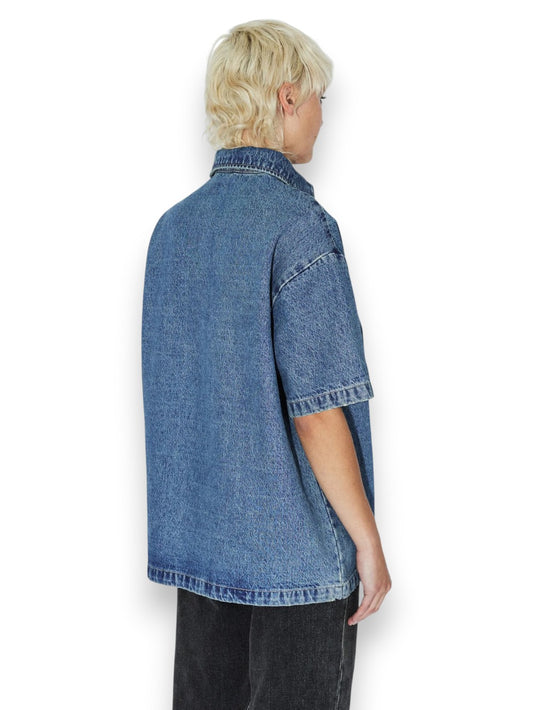 Dr.Denim Kye Shirt Drift Sky Used - Camicie Donna - Denim