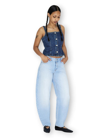 Dr.Denim Jeans Nanci Stream Light Fade - Jeans Donna - Denim Chiaro