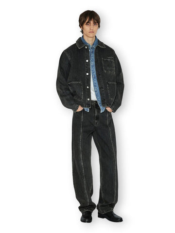 Dr.Denim Jeans Ryke Worker Aged Black - Jeans Uomo - Nero