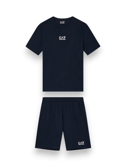 EA7 Tracksuit 100% Cotton - Tuta Bambino - Blu