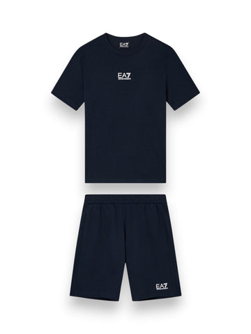 EA7 Tracksuit 100% Cotton - Tuta Bambino - Blu