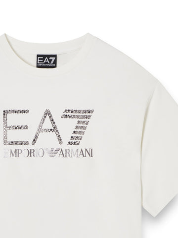 EA7 T-shirt - T-Shirt Bambina - Panna