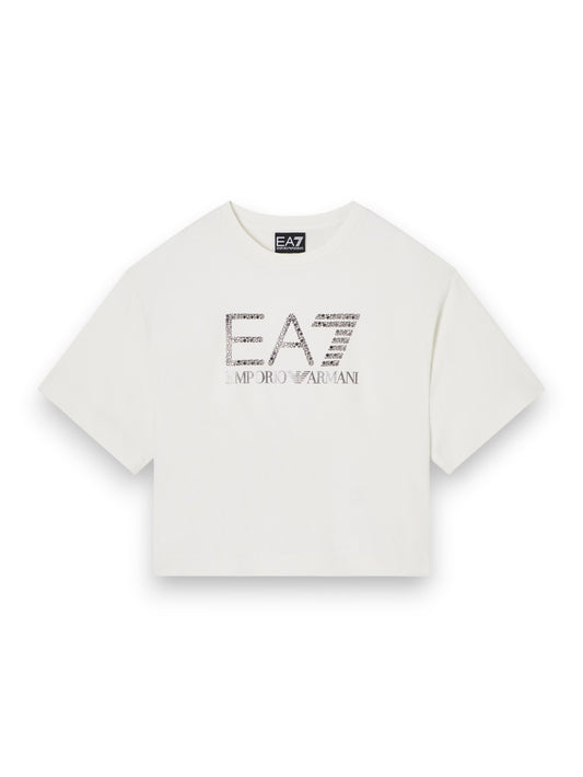 EA7 T-shirt - T-Shirt Bambina - Panna
