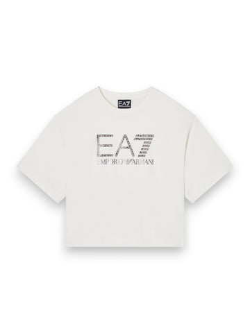 EA7 T-shirt - T-Shirt Bambina - Panna