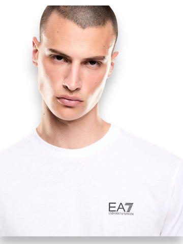 EA7 T-shirt 100% Cotton - T-Shirt Uomo - Bianco