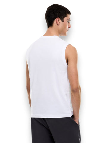 EA7 Tank 100% Cotton - T-Shirt Uomo - Bianco