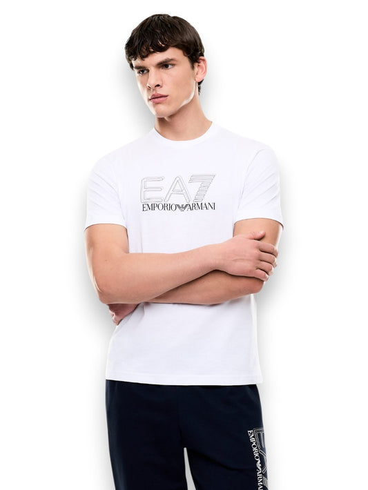 EA7 T-shirt 100% Cotton - T-Shirt Uomo - Bianco