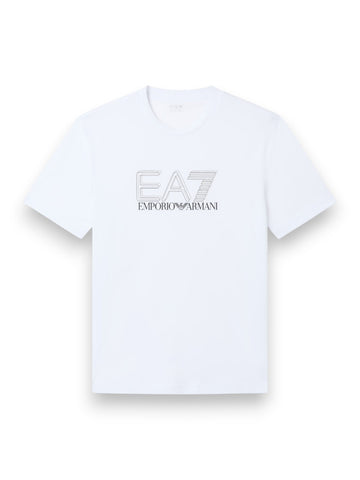 EA7 T-shirt 100% Cotton - T-Shirt Uomo - Bianco