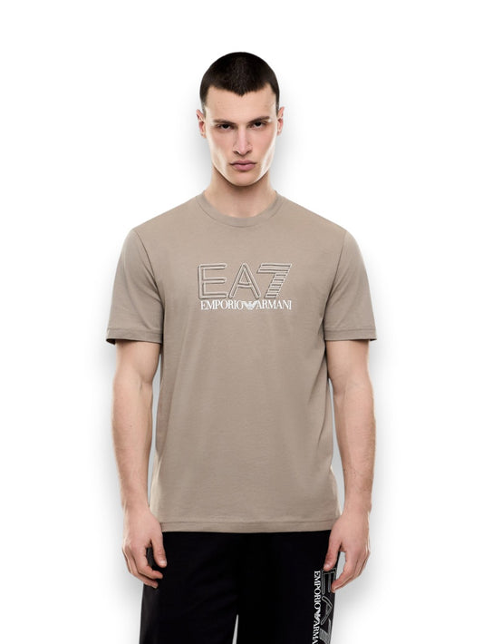 EA7 T-shirt 100% Cotton - T-Shirt Uomo - Beige