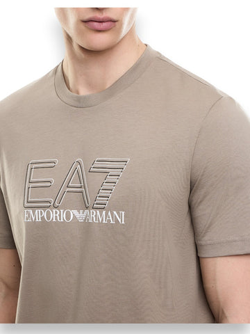 EA7 T-shirt 100% Cotton - T-Shirt Uomo - Beige