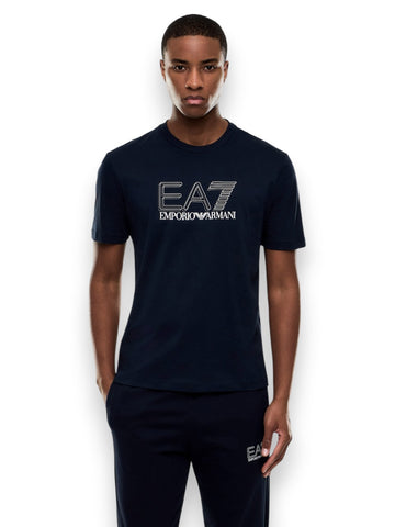 EA7 T-shirt 100% Cotton - T-Shirt Uomo - Blu