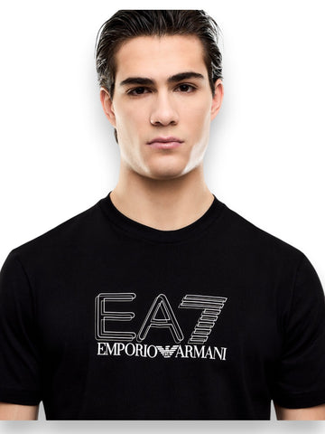 EA7 T-shirt 100% Cotton - T-Shirt Uomo - Nero