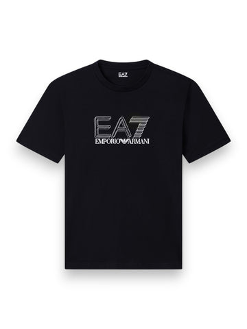 EA7 T-shirt 100% Cotton - T-Shirt Uomo - Nero