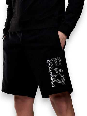 EA7 Shorts 100% Cotton - Shorts Uomo - Nero