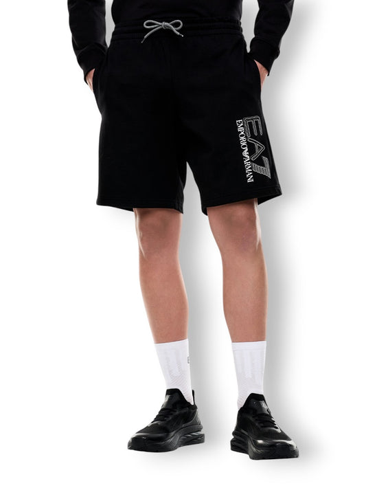 EA7 Shorts 100% Cotton - Shorts Uomo - Nero