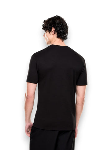 EA7 T-shirt Viscose Polyamide Elastane - T-Shirt Uomo - Nero