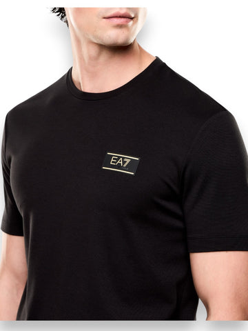 EA7 T-shirt Viscose Polyamide Elastane - T-Shirt Uomo - Nero