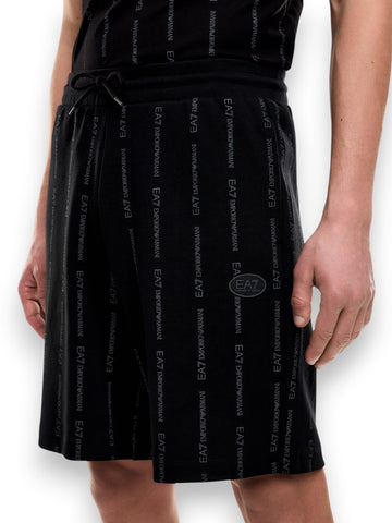 EA7 Bermuda 37% Polyester, 63% Cotton - Shorts Uomo - Fantasia