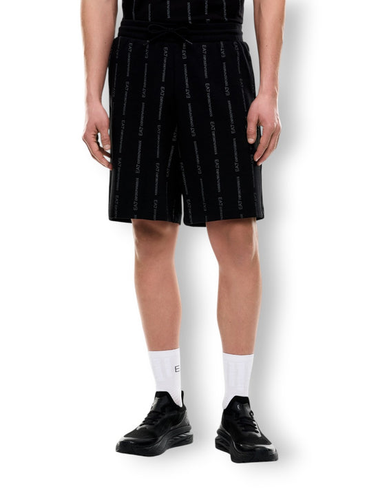 EA7 Bermuda 37% Polyester, 63% Cotton - Shorts Uomo - Fantasia