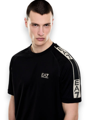 EA7 T-shirt 39% Polyamide, 5% Elastane, 56% Viscose - T-Shirt Uomo - Nero