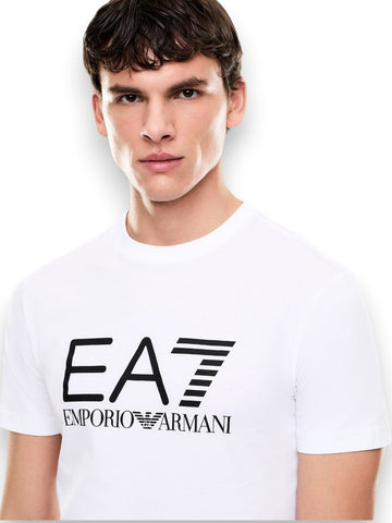 EA7 T-shirt 100% Cotton - T-Shirt Uomo - Bianco