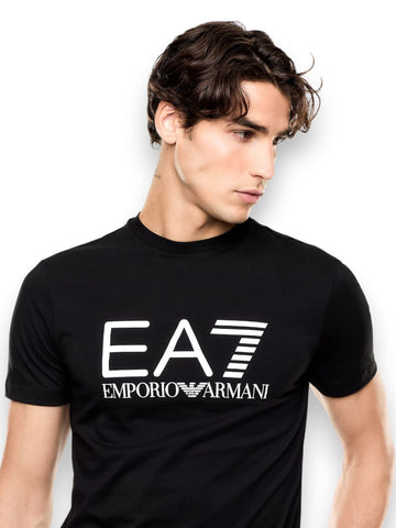EA7 T-shirt 100% Cotton - T-Shirt Uomo - Nero