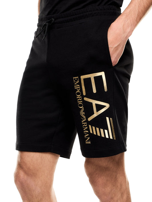 EA7 Shorts 100% Cotton - Shorts Uomo - Nero