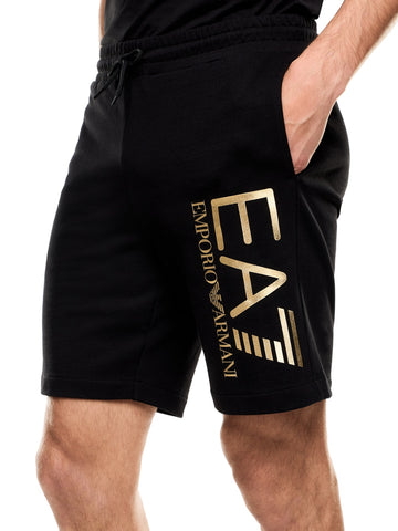 EA7 Shorts 100% Cotton - Shorts Uomo - Nero