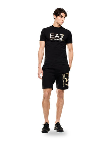 EA7 Shorts 100% Cotton - Shorts Uomo - Nero