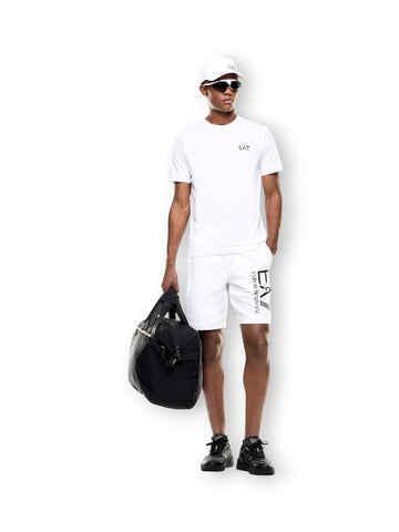 EA7 Shorts 100% Cotton - Shorts Uomo - Bianco