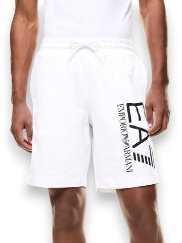 EA7 Shorts 100% Cotton - Shorts Uomo - Bianco