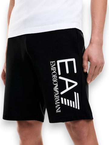 EA7 Shorts 100% Cotton - Shorts Uomo - Nero