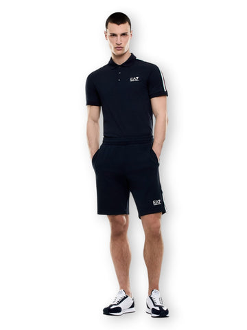 EA7 Polo Shirt 100% Cotton - T-Shirt Uomo - Blu