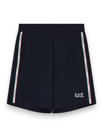 EA7 Shorts 37% Polyester, 63% Cotton - Shorts Uomo - Blu