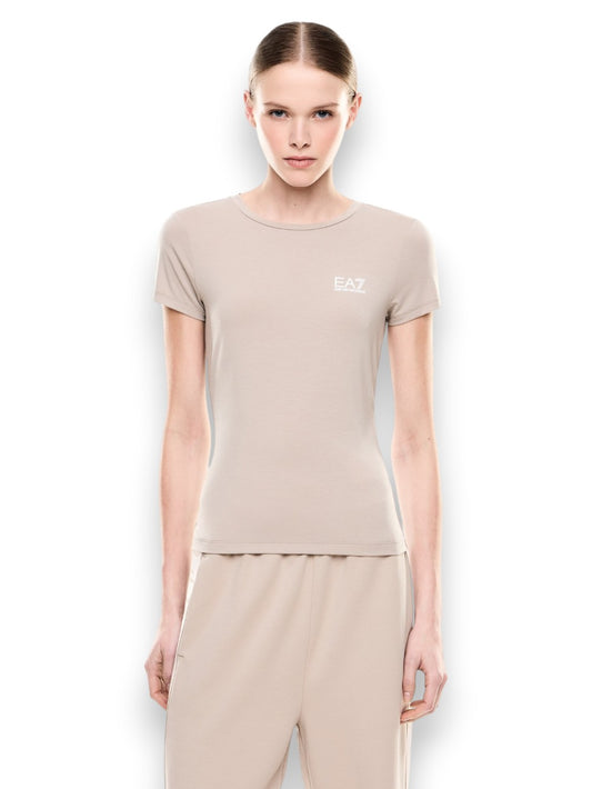 EA7 T-Shirt - T-Shirt Donna - Beige