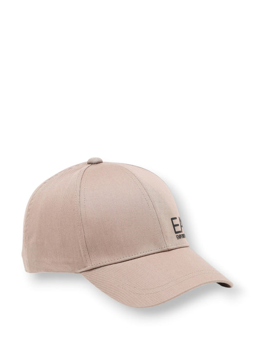 EA7 Baseball Hat 100% Cotton - Cappelli Unisex - Tortora