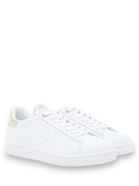 EA7 Sneaker 100% Bovine Leather - Sneakers Unisex - Bianco
