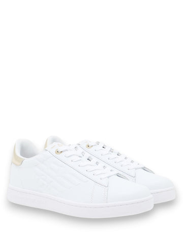EA7 Sneaker 100% Bovine Leather - Sneakers Unisex - Bianco