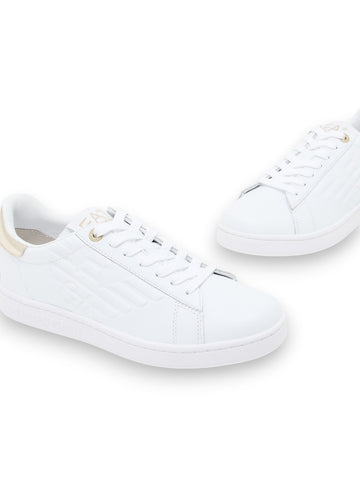 EA7 Sneaker 100% Bovine Leather - Sneakers Unisex - Bianco