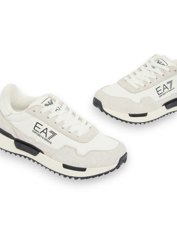 EA7 Sneaker 100% Bovine Leather - Sneakers Unisex - Bianco