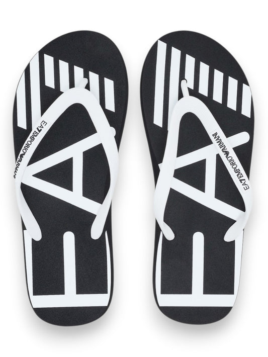 EA7 Shoes Beachwear - Ciabatte Unisex - Nero/Bianco