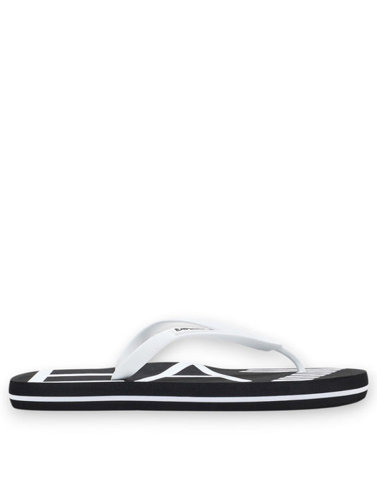 EA7 Shoes Beachwear - Ciabatte Unisex - Nero/Bianco