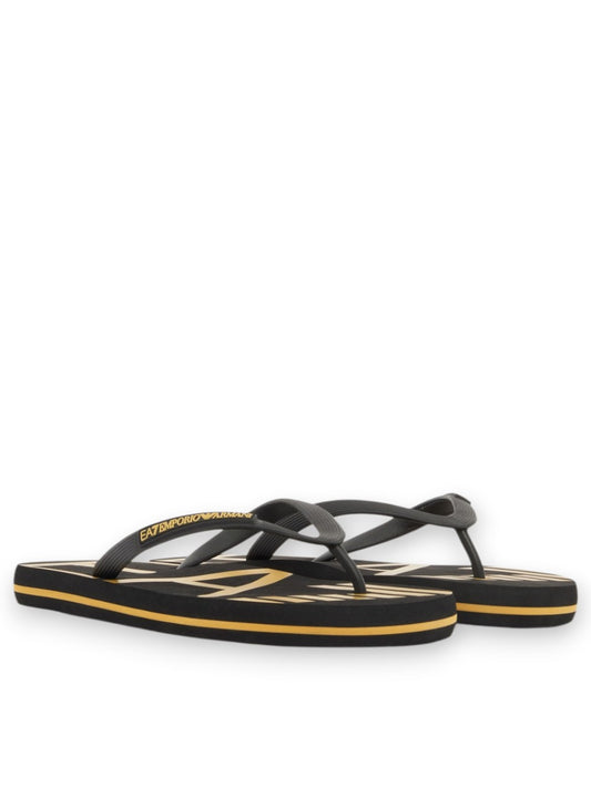 EA7 Shoes Beachwear - Ciabatte Unisex - Nero/Oro