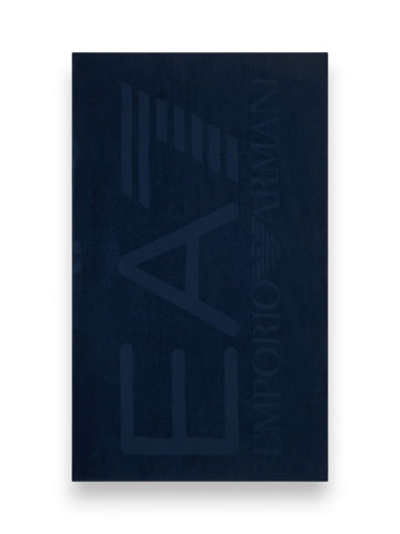 EA7 Towel Beachwear 100% Cotton - Accessori Mare Unisex - Blu