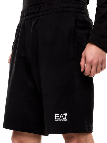 EA7 Shorts 100% Cotton - Shorts Uomo - Nero