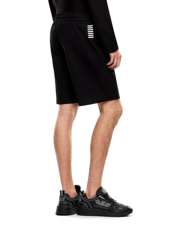 EA7 Shorts 100% Cotton - Shorts Uomo - Nero