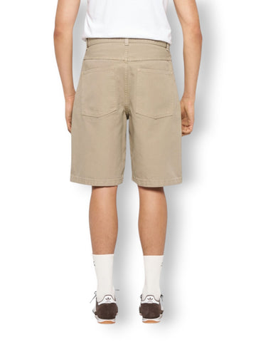 Edwin Double Knee Worker Short - Shorts Uomo - Fango